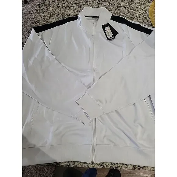 トップス SOLARIS SPORTS TRACK JACKET WHITE Jackets & Coats | Nwt Solaris Mens 4xt Collar Tracksuit